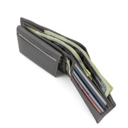 [美國代購] Timberland Mens 100% Leather Passcase Security Wallet - Color: Charcoal