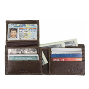 [美國代購] Timberland Mens 100% Leather Passcase Security Wallet - Color: Brown