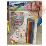 [英國代購] Peppa Pig Colouring Book Play Pack Set（填色套裝）