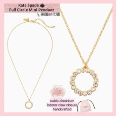 [美國代購] Kate Spade ♠️ Full Circle Mini Pendant - Color: Clear/Gold