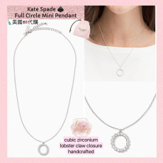 [美國代購] Kate Spade ♠️ Full Circle Mini Pendant - Color: Clear/Silver