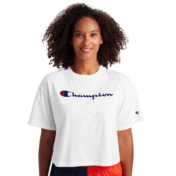 [美國代購] Champion Women's Crop Tee - Color: White