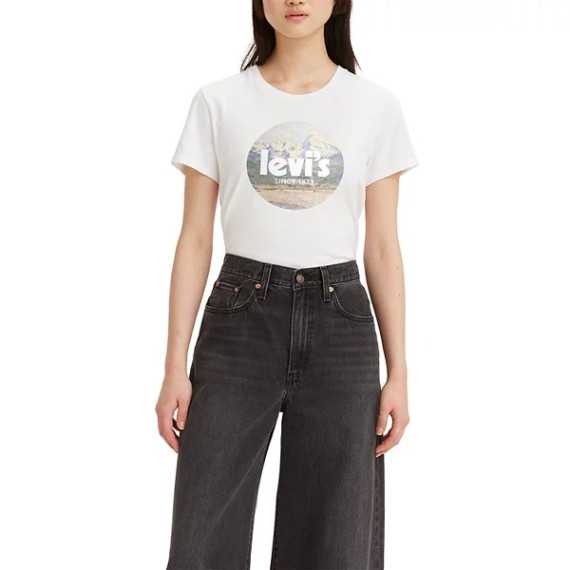 [美國代購] Levi's Women's Logo Perfect Tee - Color: White