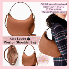 [美國代購] Kate Spade ♠️ Weston Shoulder Bag - Color: Warm Gingerbread