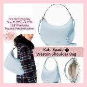 [美國代購] Kate Spade ♠️ Weston Shoulder Bag - Color: Frosty Sky