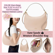 [美國代購] Kate Spade ♠️ Weston Shoulder Bag - Color: Warm Beige