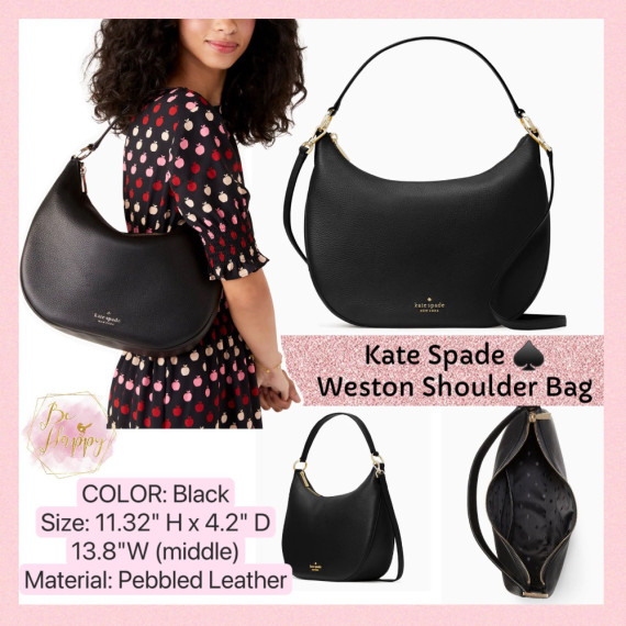 [美國代購] Kate Spade ♠️ Weston Shoulder Bag - Color: Black