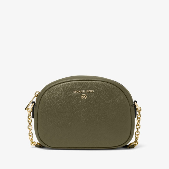 [美國代購] Micheal Kors Jet set charm small pebbled leather crossbody bag - Color: Olive