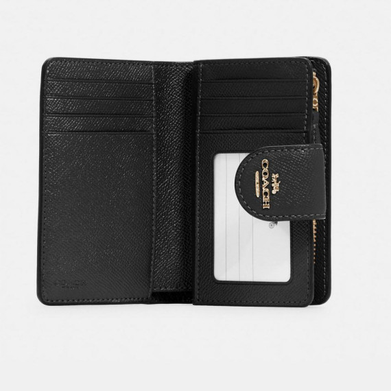 [美國代朋] COACH Medium Corner Zip Wallet - COLOR: Gold/Black