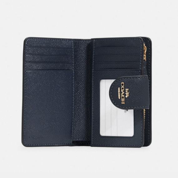 [美國代購] COACH Medium Corner Zip Wallet - COLOR: Gold/Midnight