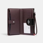 [美國代購] COACH Tech Wallet With Wild Strawberry Print - COLOR: Silver/Black Multi