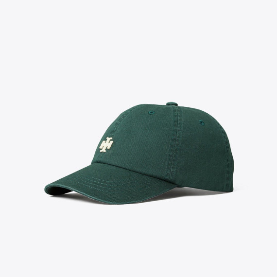 [美國代購] Tory Burch Logo Cap - Color: Conifer