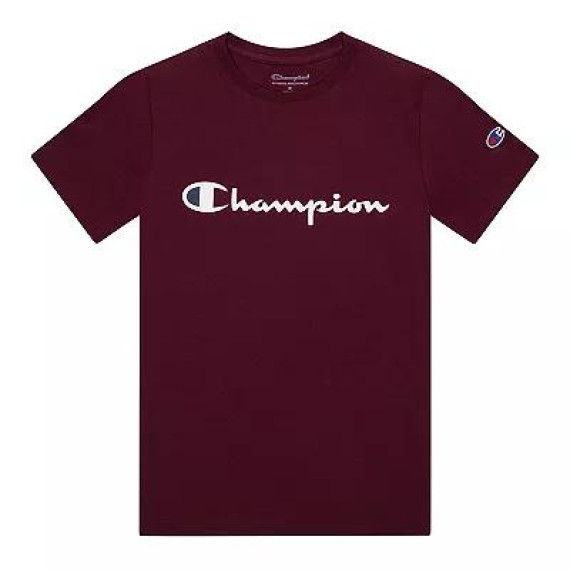 [美國代購] Champion Boys Script Tee - Color: Dark Berry