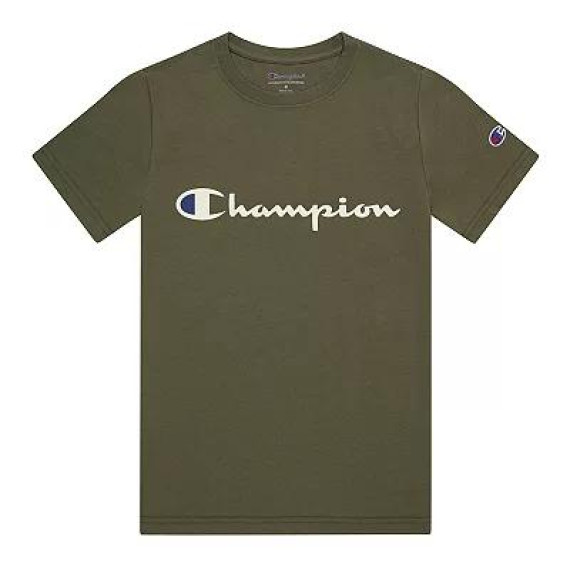 [美國代購] Champion Boys Script Tee - Color: Olive