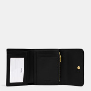 [美國代購] COACH Small Trifold Wallet In Blocked Signature Canvas - Color: Gold/Brown Black