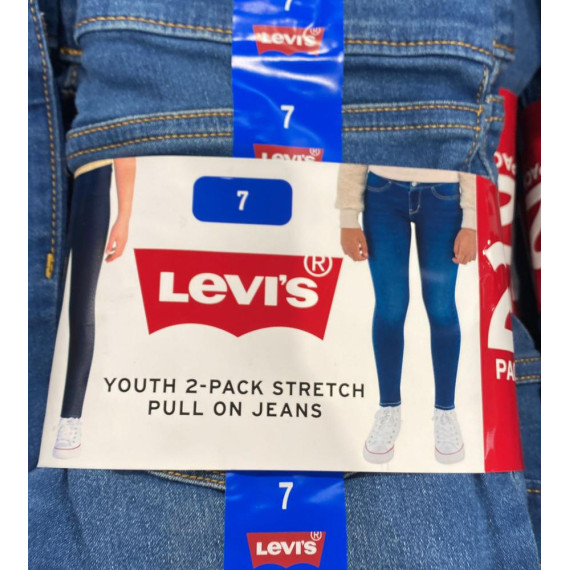 [英國代購] Levi's Youth 2-pack stretch Pull on Jeans - Color: Navy + Blue