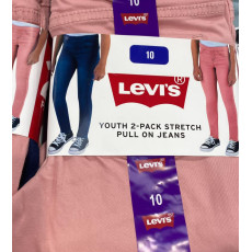 [英國代購] Levi's Youth 2-pack stretch Pull on Jeans - Color: Blue + Pink