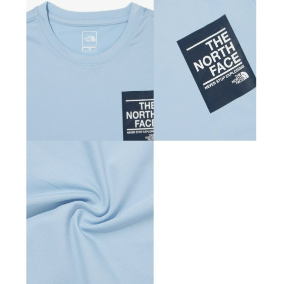 [韓國代購] The North face 童裝Tee #NF1035(BE) - 藍色