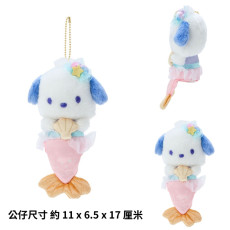 日本直送 2023 年新品 Pochacco 美人魚毛絨公仔吊飾