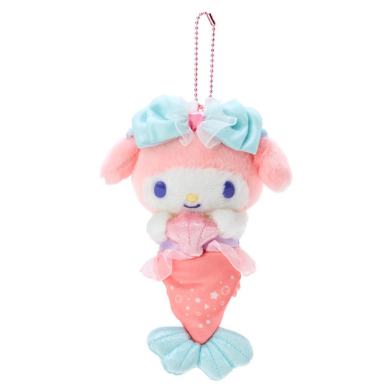 日本直送 2023 年新品 My Melody 美人魚毛絨公仔吊飾