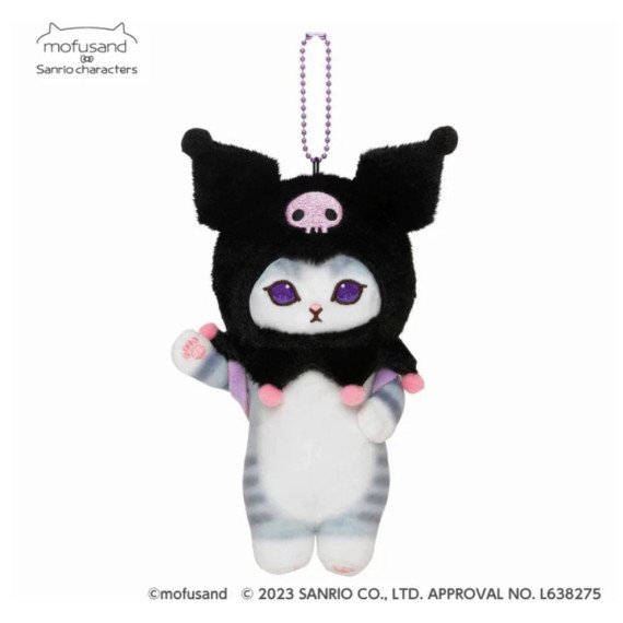 ［日本代購］mofusand x Sanrio Characters Kuromi(H 20cm)