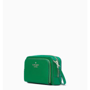 [美國代購] ♠️Kate Spade ♠️ staci dual zip around crossbody - Color: Green Bean