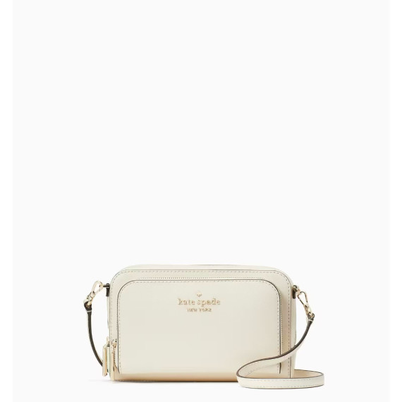 [美國代朋] ♠️Kate Spade ♠️ staci dual zip around crossbody - Color: Parchment