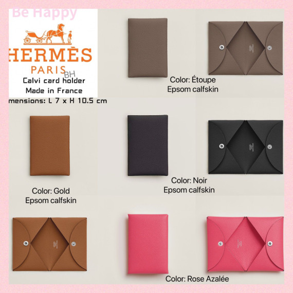 [歐洲代購] Hermes Calvi card holder (Epsom calfskin) - 100%正貨(有盒有單全套)