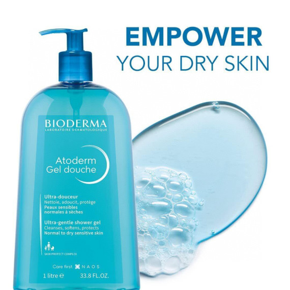 Bioderma 貝德瑪 – Atoderm 超溫和沐浴露(藍瓶) 1000ml