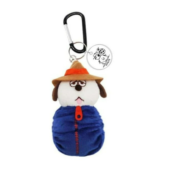 [日本直送] Peanuts  睡袋系列毛絨公仔 - Olaf登山扣掛件 12cm [現貨]