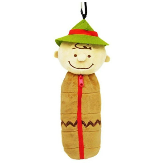 新貨預訂 早烏優惠~[日本直送] Peanuts 睡袋系列毛絨公仔 - Charlie Brown登山扣公仔 31cm