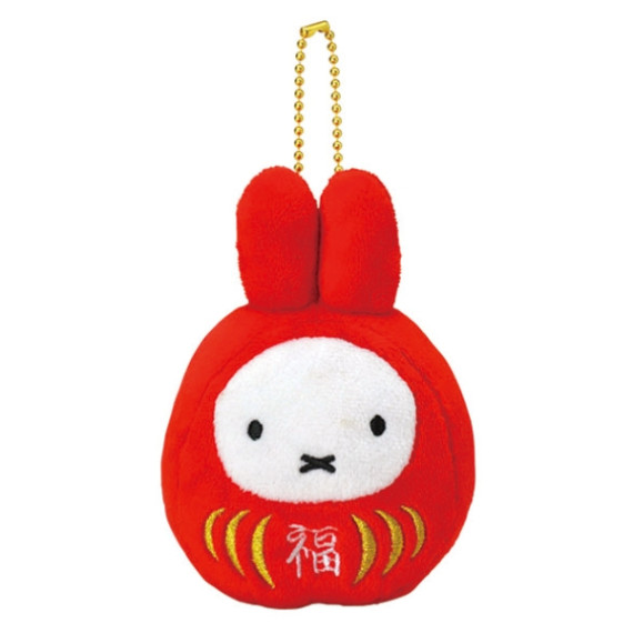 [日本直送] Dick Bruna 新年限定 Miffy 紅色達摩毛絨公仔 掛件 [現貨]