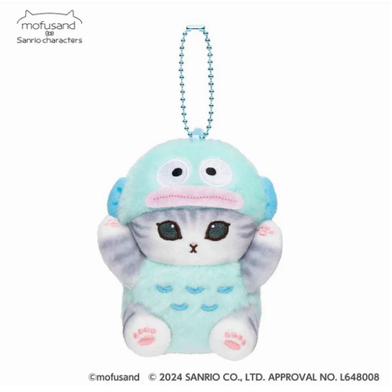 [日本直送] mofusand x Sanrio 角色迷你掛件（HANGYODON） [現貨]