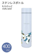 [日本直送] Mofusand 不鏽鋼保溫瓶 400ml - 鯊魚貓 [現貨]