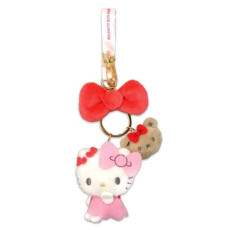 [日本直送] Hello Kitty 50週年紀念匙扣掛件 - 粉紅色 [現貨]