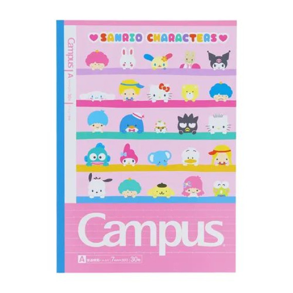 [日本直送] Campus x Sanrio B5 筆記本 7mm (一套5款)