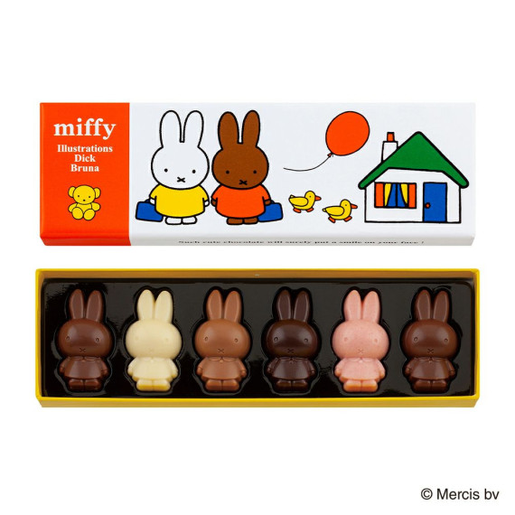 [日本直送] Morozoff x Miffy 原味巧克力6塊, 72g