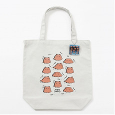 預購24/1新商品~[日本直送] Nagano 長野水族館系列 Tote Bag Mendako (淺灰色)